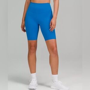 Lululemon base pace 8 inch biker short poolside blue
